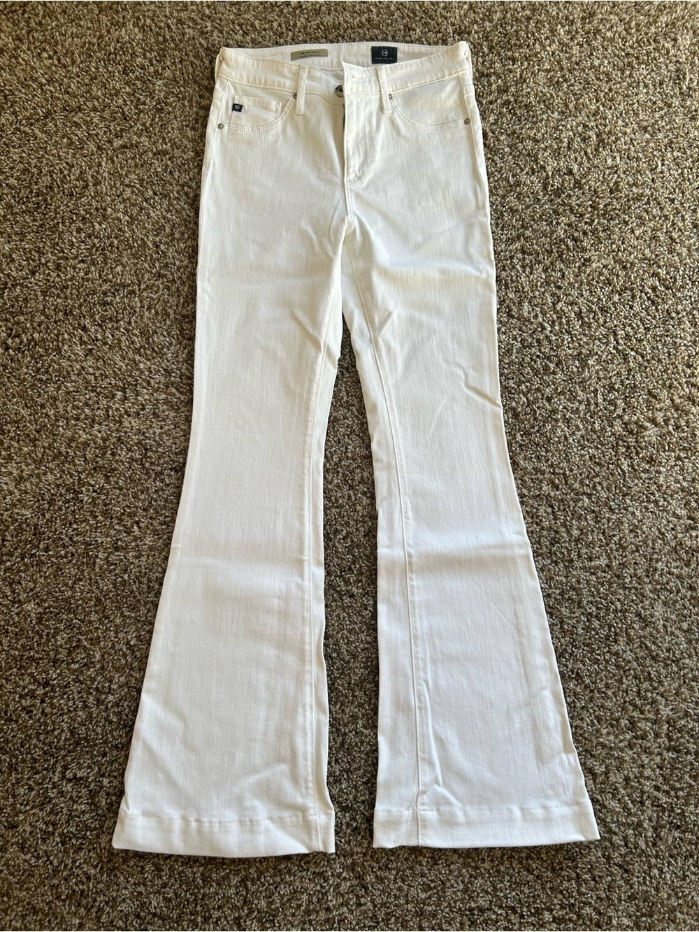 Ag Adriano Goldschmied White High-Rise Jeans